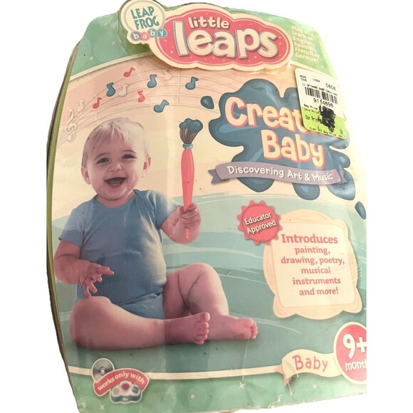 Vintage LeapFrog Baby Little Leaps Disks for Leapfrog Learning Pad Lot Of 3 NIB - Picture 2 of 7